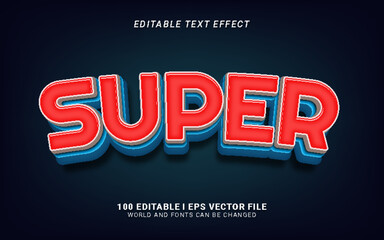 Obraz premium super 3d style text effect