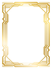 Art Deco frames collection vintage frame png transparent background