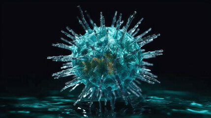 realistic image of microbe