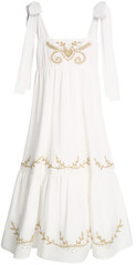 white dress with wide straps, png	