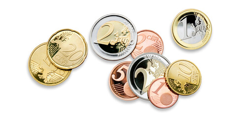 Euromünzen - obrazy, fototapety, plakaty