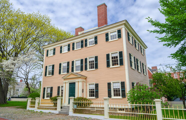 Historical House at Salem Maritime National Historic Site in Massachusetts