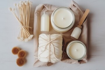 Handmade scented candles, ai generative
