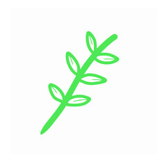 green leaf illustration