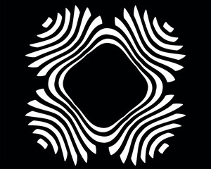 Lines in Circle Form . Spiral Vector Illustration .Technology round Logo . Design element . Abstract Geometric shape . Striped border frame for image