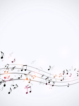 classic music notes background