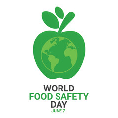 world food safety day on June 7 business brochure banner design horizontal template vector, cover presentation abstract, modern publication poster. Vector illustration