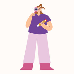 Scenes with women taking part in business activities.