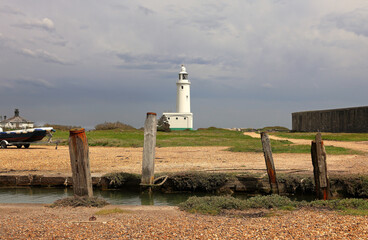 Fototapeta na wymiar Seaside - Hurst Point Lighthouse