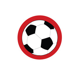 A Japan Japanese flag in the shape of a heart soccer football design concept illustration