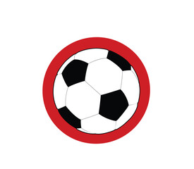 Fototapeta premium A Japan Japanese flag in the shape of a heart soccer football design concept illustration