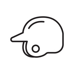 baseball helmet icon design vector