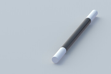 Magic stick. Sorcery concept. Magical accessory. Mystery show. Illusion trick. Circus performance. Copy space. 3d render