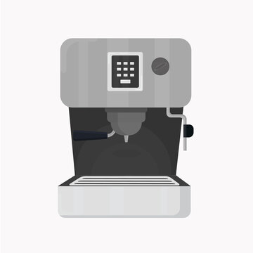 Coffee machine coffee with milk ground coffee illustration