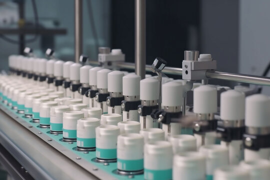 bottle laboratory beauty cosmetic product research medicine care jar cream. Generative AI.