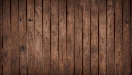 Dark brown wooden plank background, wallpaper. Old grunge dark textured wooden background,The surface of the old brown wood texture, top view brown pine wood paneling. Generative AI - obrazy, fototapety, plakaty