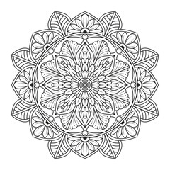 Floral mandala Ornament Pattern design vector illustration