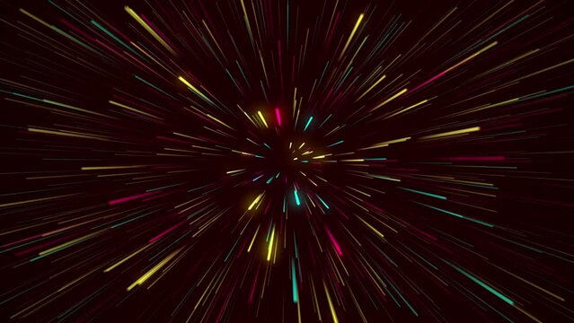 abstract beautiful glowing neon line and lighting animation background .