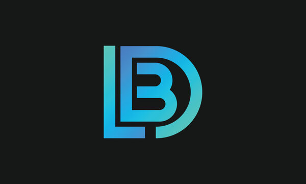 LDB Initial letter DLB Tech company icon business marketing Vector Illustration ldb Images.