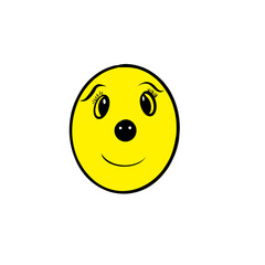 Fototapeta premium yellow smiley face 
