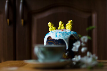 Traditional homemade easter cake