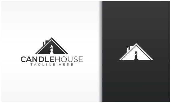 House with Candles Logo