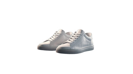 Sneakers isolated on transparent background. Generative AI