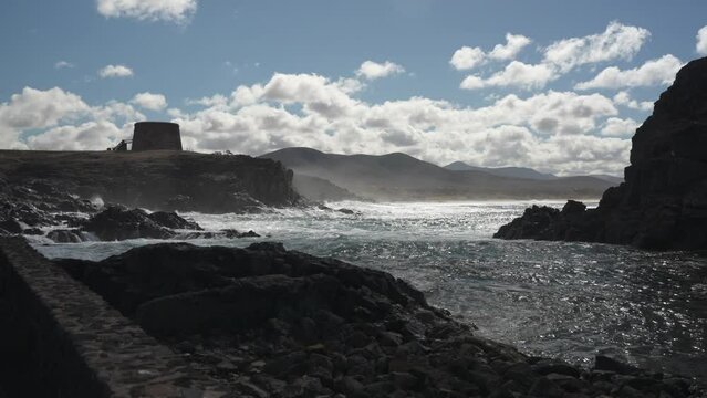 Rocky coastline from El Cotillo, El Cotillo