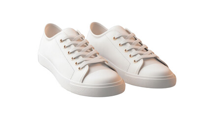 Low-top sneakers isolated on transparent background. Generative AI