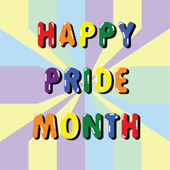 pride month colorful background