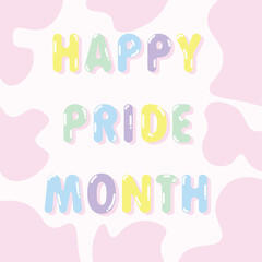 pride month pastel color
