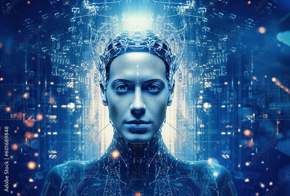 Aufkleber ai generative. artificial intelligence concept. .