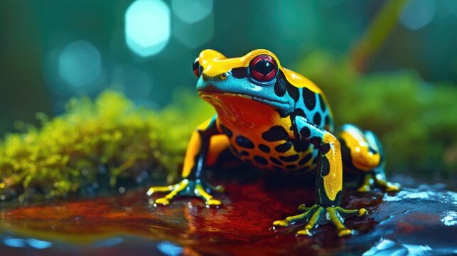 Poison frog in the wild. Generative AI
