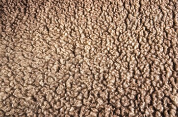 Furry blanket texture. Close-up of bright merino woollen blanket, may be used as background.
