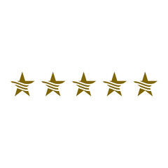 Five star review on transparent background