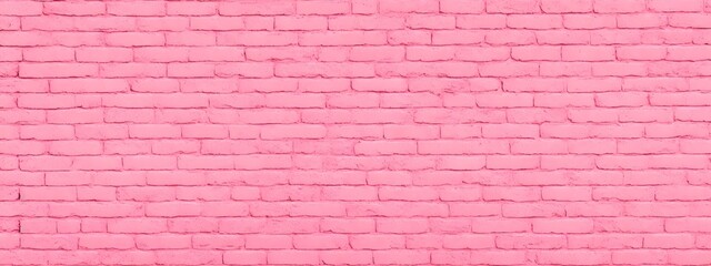 Fototapeta na wymiar Pink brick background texture seamless pattern. Seamless brick masonry. Pink brick wall seamless illustration background. Generative AI