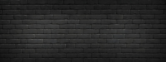 Fototapeta na wymiar Black brick background texture seamless pattern. Seamless brick masonry. Black brick wall seamless illustration background. Generative AI