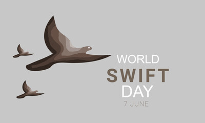 World Swift Day. background, banner, card, poster, template. Vector illustration.