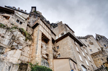 Fototapeta na wymiar Rocamadour landmarks, France