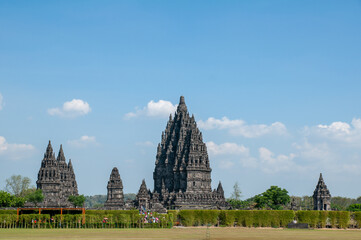 Naklejka premium Majestic Prambanan Temple, a Jewel of Indonesian Architecture