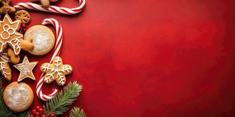 Fototapeta na wymiar christmas ornaments, decoration, cookies, with generative ai