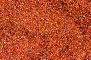 Ground hot red pepper. spice market.