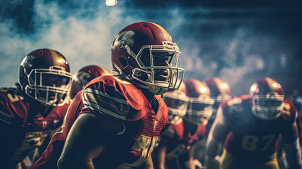 american football player in action