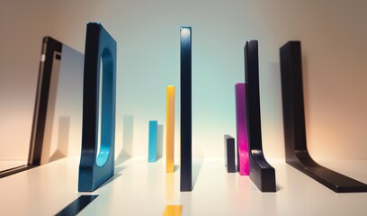 Obraz premium abstract colourful art installation, generative ai, generative, ai