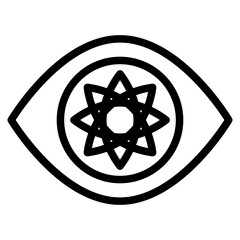 Fototapeta premium scary eye line 