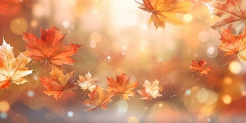 autumn leaf with generative ai