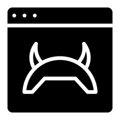 Halloween accessories glyph 