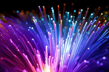 fiber optic purple background