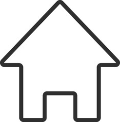 home line art icon vector