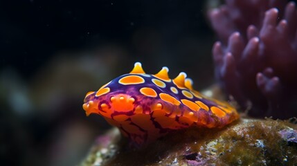orange fish in aquarium, gernerative ai